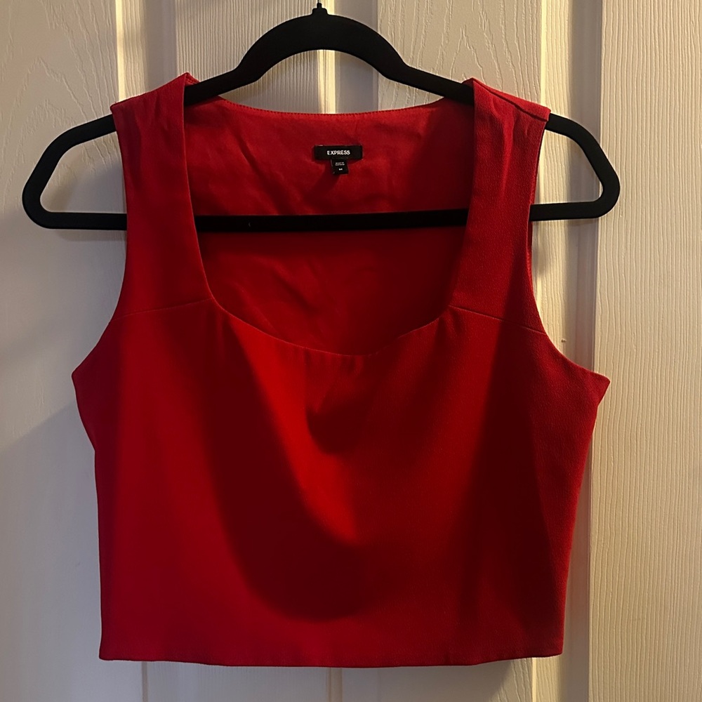 Express Bold Red Tank Top